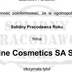 FIRMA EVELINE COSMETICS SOLIDNYM PRACODAWCĄ 2013