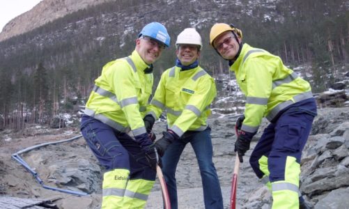 Tunneldrivingen er i gang ved Nedre Otta