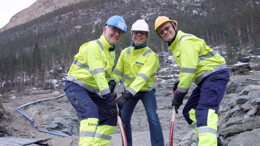 Tunneldrivingen er i gang ved Nedre Otta