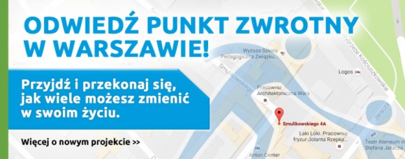 Projekt dla młodzieży z Mazowsza - Punkt Zwrotny Kariera, LIFESTYLE - Minął rok od uruchomienia Punktu Zwrotnego - miejsca, w którym młode osoby, będące w kryzysie uzyskują pomoc pedagogiczną, psychologiczną, socjalną i rozpoczynają pracę zawodową. Projekt PUNKT ZWROTNY swą opieką oraz wsparciem objął już ponad 30 osób.