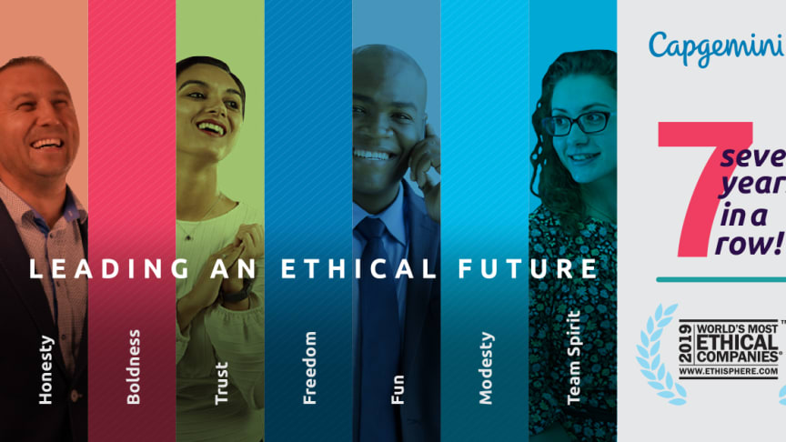 Capgemini kåret til et av 2019 World’s Most Ethical Companies®